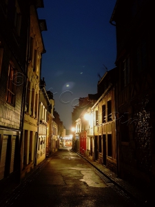 Rue des capucins nuit